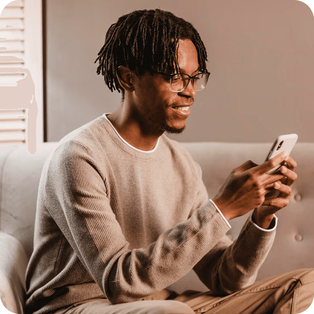 Man on phone